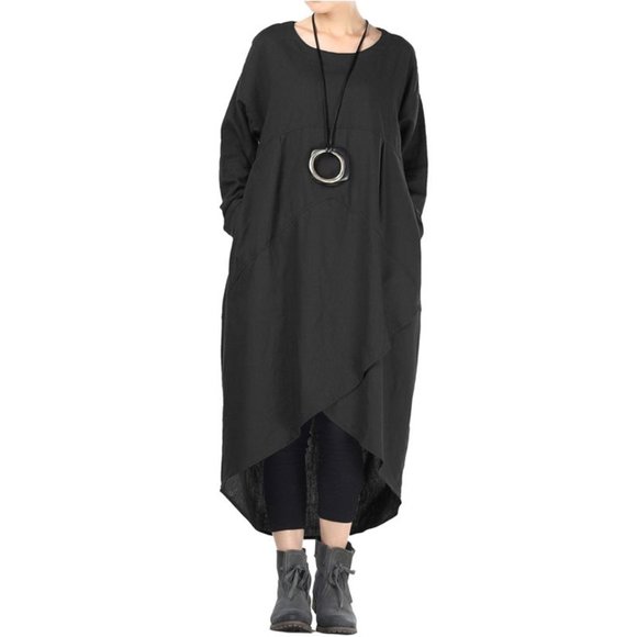 Mordenmiss Dresses & Skirts - Mordenmiss Linen Lagenlook Dress